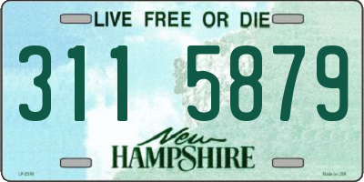NH license plate 3115879