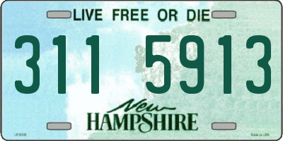 NH license plate 3115913