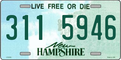 NH license plate 3115946