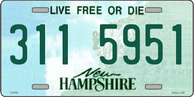 NH license plate 3115951