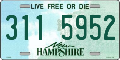 NH license plate 3115952