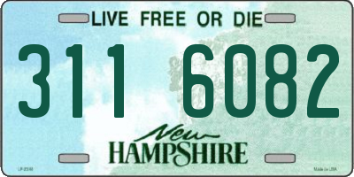 NH license plate 3116082