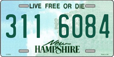 NH license plate 3116084
