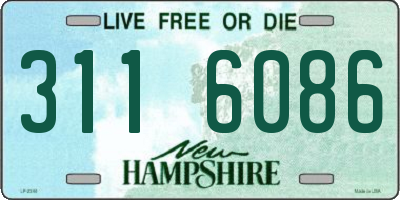 NH license plate 3116086