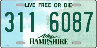 NH license plate 3116087
