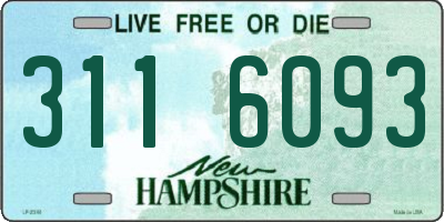 NH license plate 3116093
