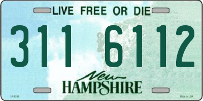 NH license plate 3116112
