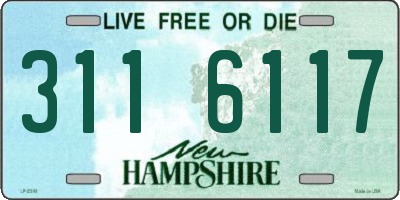 NH license plate 3116117