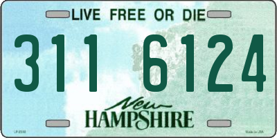 NH license plate 3116124