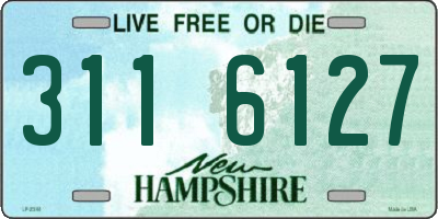 NH license plate 3116127
