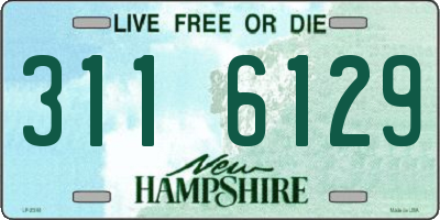 NH license plate 3116129