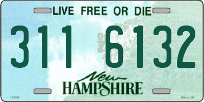 NH license plate 3116132