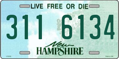 NH license plate 3116134