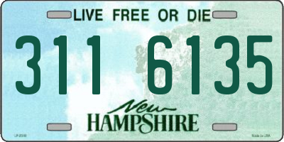 NH license plate 3116135