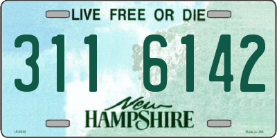 NH license plate 3116142