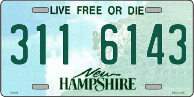 NH license plate 3116143
