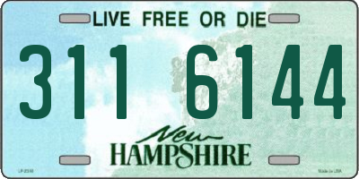 NH license plate 3116144