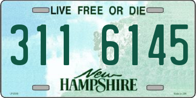 NH license plate 3116145