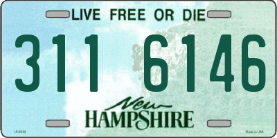 NH license plate 3116146