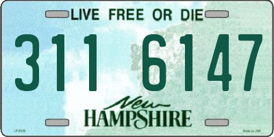 NH license plate 3116147