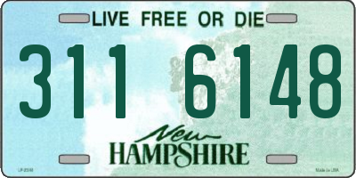 NH license plate 3116148