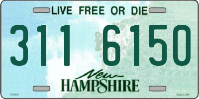 NH license plate 3116150