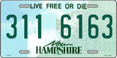 NH license plate 3116163