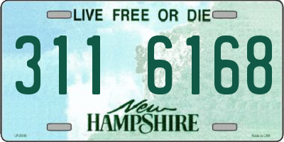 NH license plate 3116168