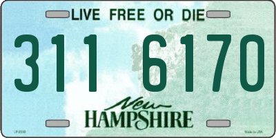 NH license plate 3116170