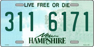 NH license plate 3116171