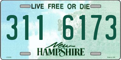 NH license plate 3116173