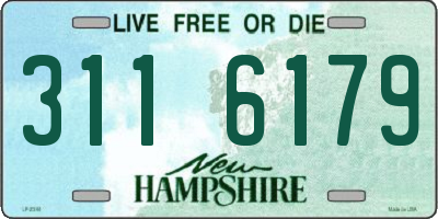 NH license plate 3116179