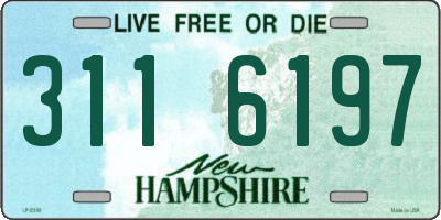 NH license plate 3116197