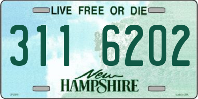 NH license plate 3116202