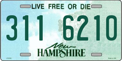NH license plate 3116210
