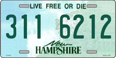 NH license plate 3116212