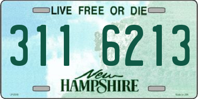 NH license plate 3116213