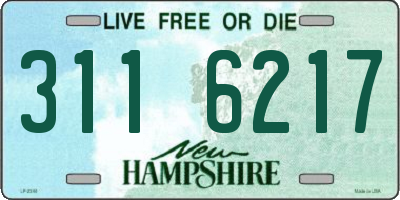 NH license plate 3116217