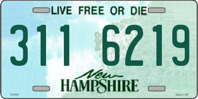 NH license plate 3116219