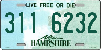 NH license plate 3116232