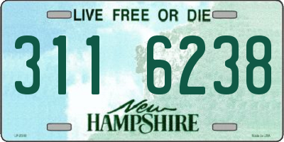 NH license plate 3116238