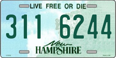 NH license plate 3116244