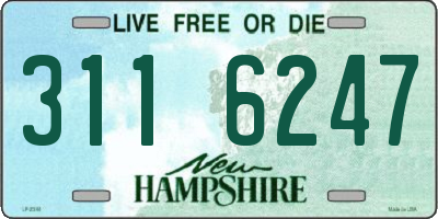 NH license plate 3116247