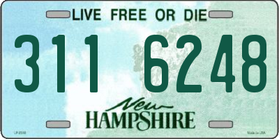 NH license plate 3116248