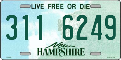 NH license plate 3116249