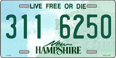 NH license plate 3116250