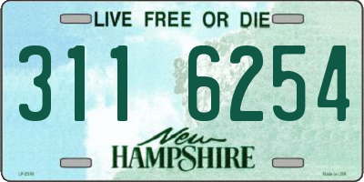 NH license plate 3116254