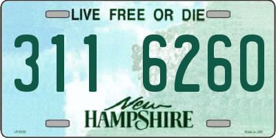 NH license plate 3116260