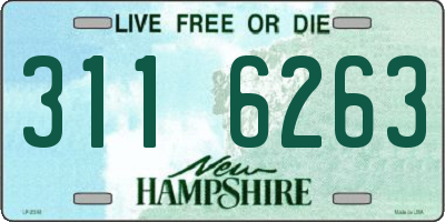NH license plate 3116263