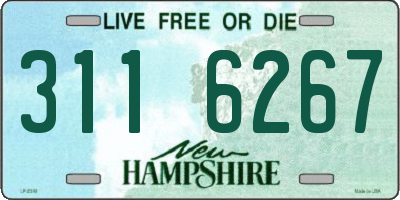 NH license plate 3116267